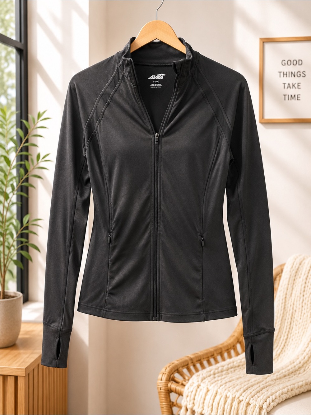 Avia Black Women's SoftSculpt Jacket